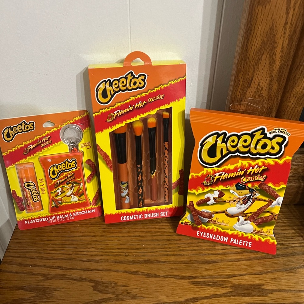 Flamin hot Cheetos makeup bundle set